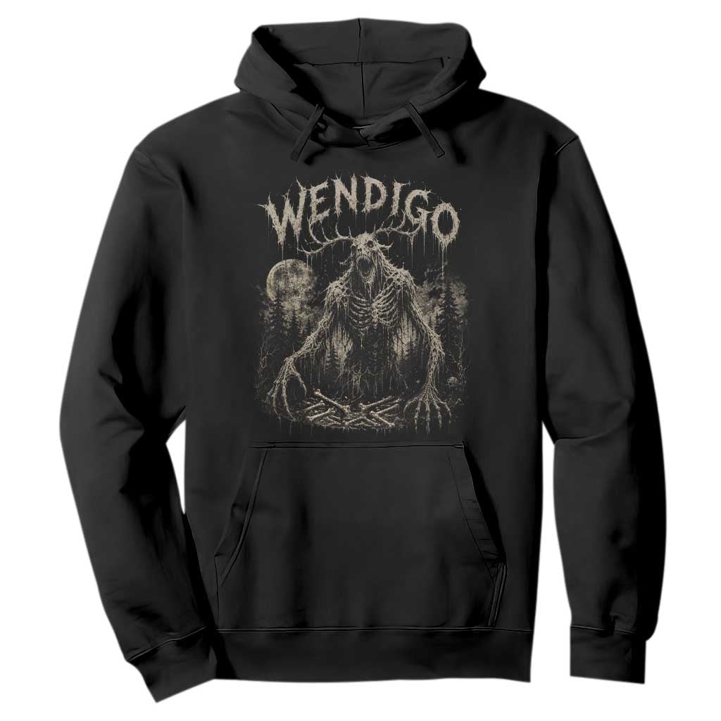 Wendigo Cryptid Monster Hoodie Heavy Metal Dark Fantasy Horror Graphic TS10 Black Print Your Wear