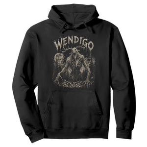 Wendigo Cryptid Monster Hoodie Heavy Metal Dark Fantasy Horror Graphic TS10 Black Print Your Wear