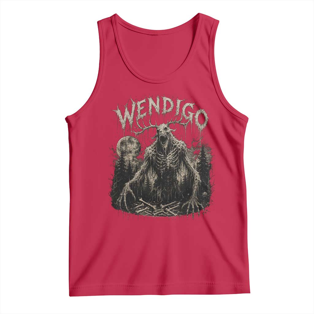 Wendigo Cryptid Monster Tank Top Heavy Metal Dark Fantasy Horror Graphic TS10 Red Print Your Wear