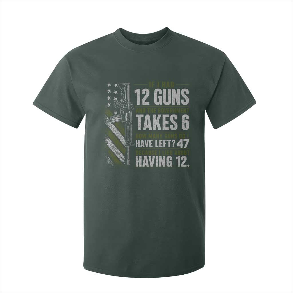 If I Had 12 Guns and The Government Math Second Amendment T Shirt For Kid