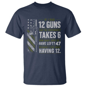 If I Had 12 Guns and The Government Math Second Amendment T Shirt