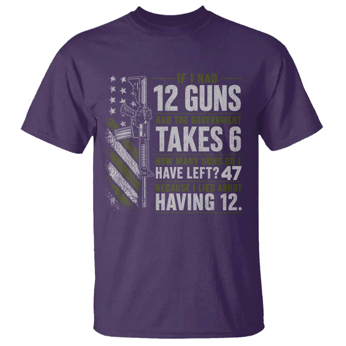 If I Had 12 Guns and The Government Math Second Amendment T Shirt