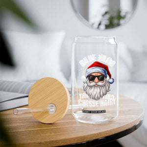 Funny Santa Jokes Glass Can Mike Who Chesse Hairy Inappropriate Adult Humor Christmas TS10 Print Your Wear