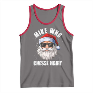 Funny Santa Jokes Tank Top Mike Who Chesse Hairy Inappropriate Adult Humor Christmas TS10 Deep Heather Red Print Your Wear