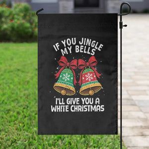 Jingle Bell Christmas Garden Flag Funny Naughty White Elephant Gag Gift Exchange TS10 Print Your Wear