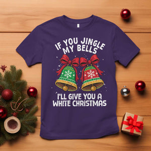 Jingle Bell Christmas T Shirt Funny Naughty White Elephant Gag Gift Exchange TS10 Purple Print Your Wear