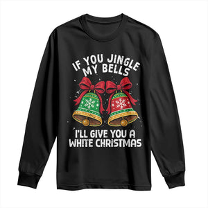 Jingle Bell Christmas Long Sleeve Shirt Funny Naughty White Elephant Gag Gift Exchange TS10 Black Print Your Wear