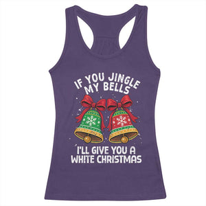 Jingle Bell Christmas Racerback Tank Top Funny Naughty White Elephant Gag Gift Exchange TS10 Purple Print Your Wear
