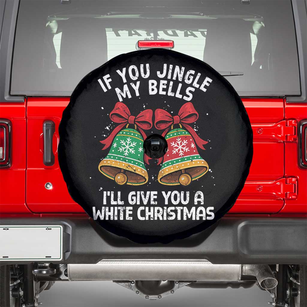 Jingle Bell Christmas Spare Tire Cover Funny Naughty White Elephant Gag Gift Exchange TS10 Black Print Your Wear