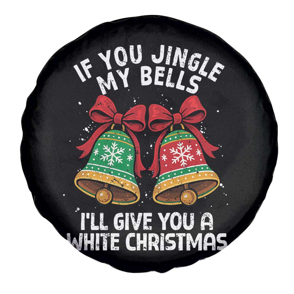 Jingle Bell Christmas Spare Tire Cover Funny Naughty White Elephant Gag Gift Exchange TS10 Print Your Wear