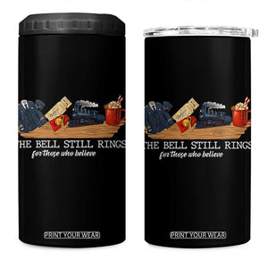Believe Polar Express 4 in 1 Can Cooler Tumbler The Bell Still Rings For Those Who Still Truly Believe TS10 One Size: 16 oz Black Print Your Wear