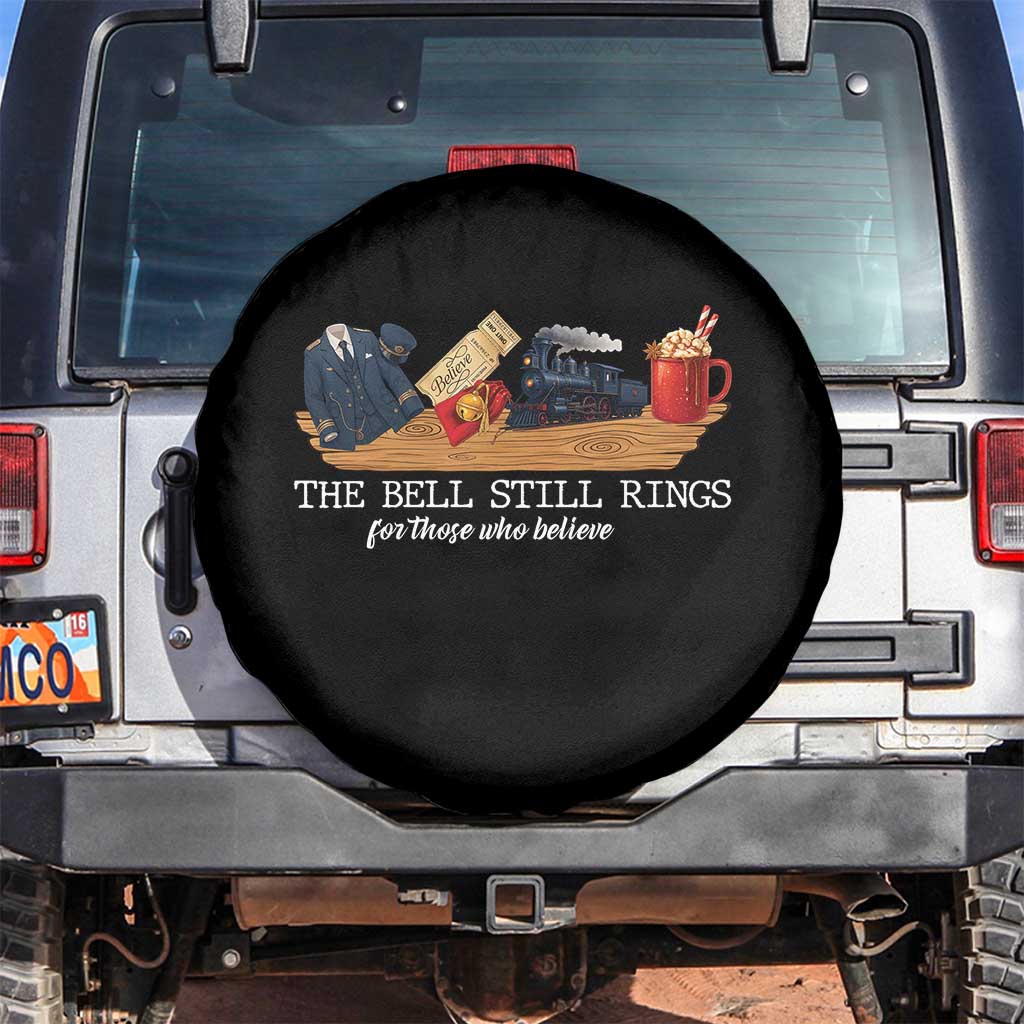 Believe Polar Express Spare Tire Cover The Bell Still Rings For Those Who Still Truly Believe TS10 No hole Black Print Your Wear