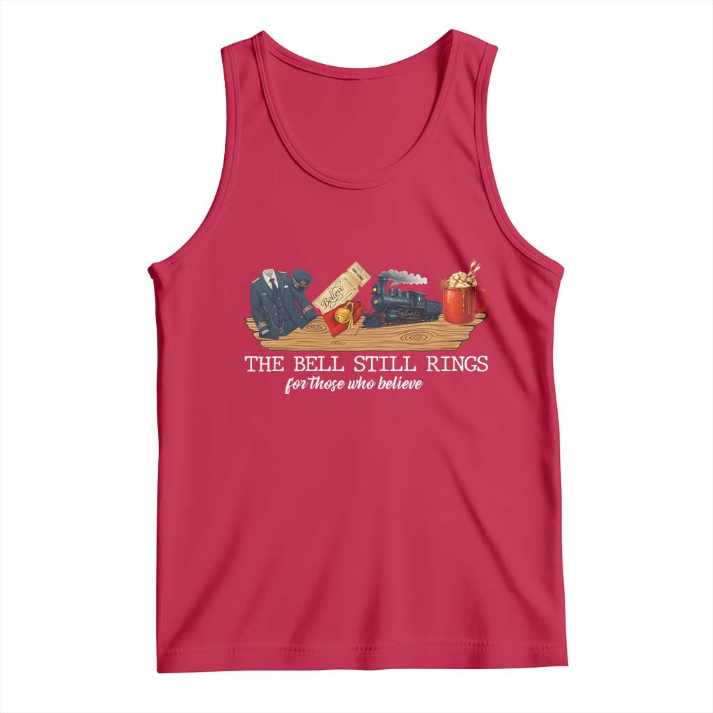 Believe Polar Express Tank Top The Bell Still Rings For Those Who Still Truly Believe TS10 Red Print Your Wear