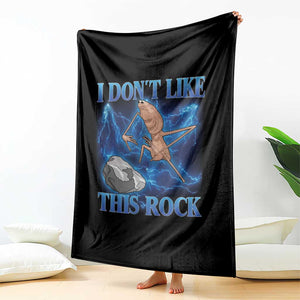 Marcus The Worm Meme Throw Blanket I Don't Like This Rock Bootleg TS10 Print Your Wear