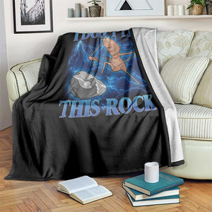 Marcus The Worm Meme Throw Blanket I Don't Like This Rock Bootleg TS10 Print Your Wear