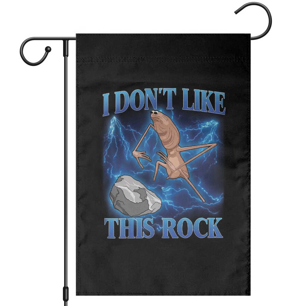 Marcus The Worm Meme Garden Flag I Don't Like This Rock Bootleg TS10 Black Print Your Wear