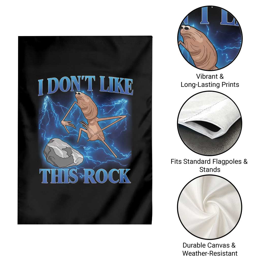 Marcus The Worm Meme Garden Flag I Don't Like This Rock Bootleg TS10 Print Your Wear