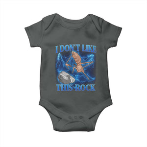 Marcus The Worm Meme Baby Onesie I Don't Like This Rock Bootleg TS10 Dark Heather Print Your Wear