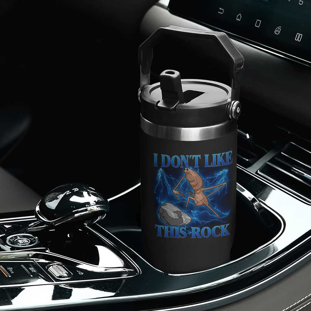 Marcus The Worm Meme Flip Straw Tumbler I Don't Like This Rock Bootleg TS10 Print Your Wear