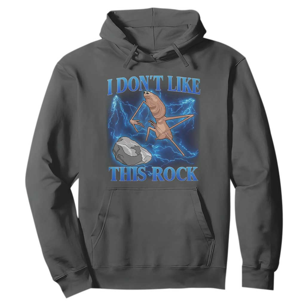 Marcus The Worm Meme Hoodie I Don't Like This Rock Bootleg TS10 Dark Heather Print Your Wear