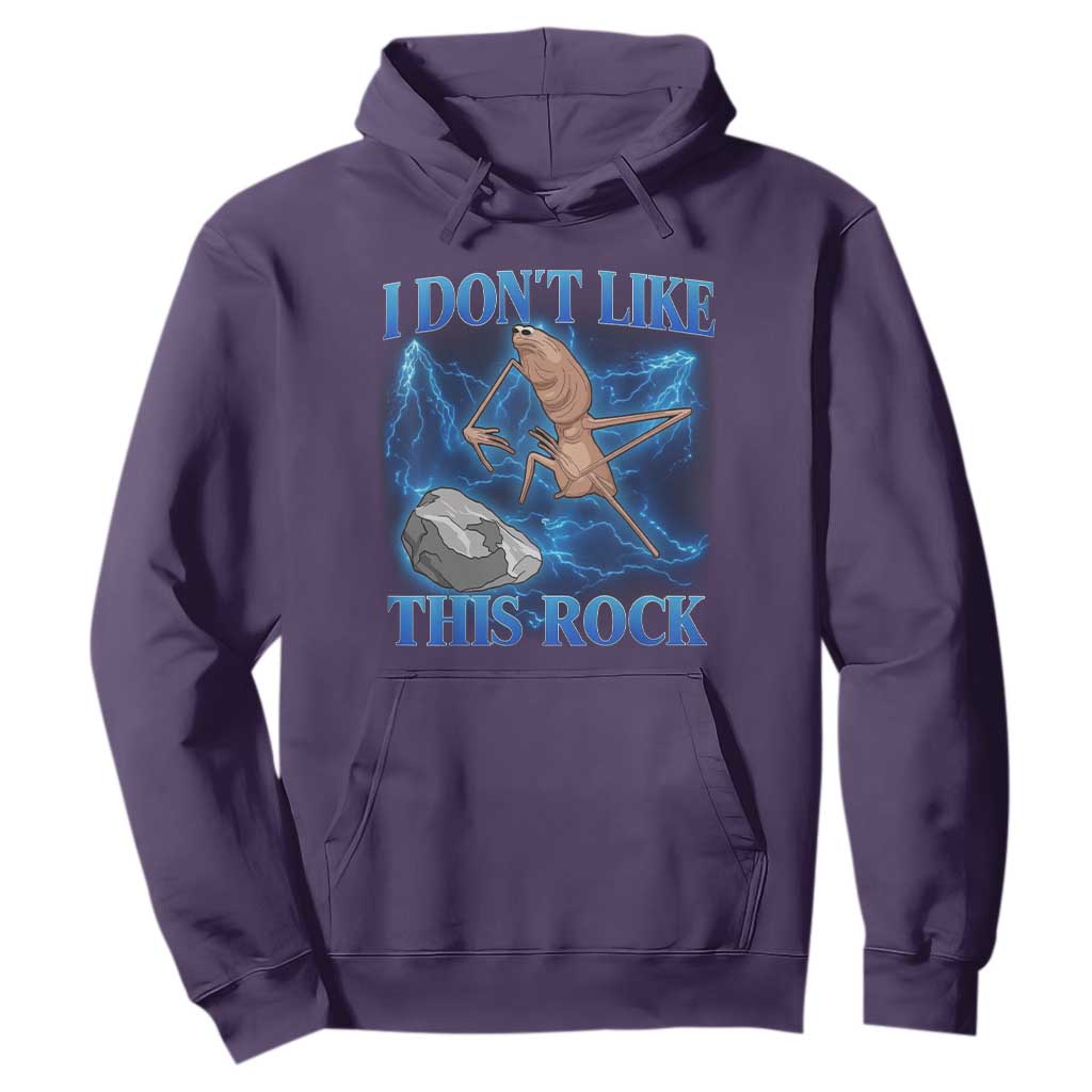 Marcus The Worm Meme Hoodie I Don't Like This Rock Bootleg TS10 Purple Print Your Wear