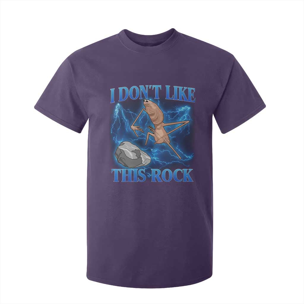 Marcus The Worm Meme T Shirt For Kid I Don't Like This Rock Bootleg TS10 Purple Print Your Wear