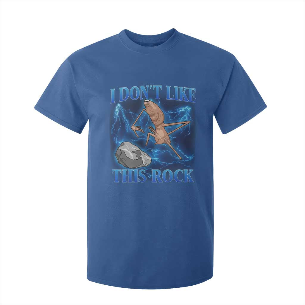 Marcus The Worm Meme T Shirt For Kid I Don't Like This Rock Bootleg TS10 Royal Blue Print Your Wear