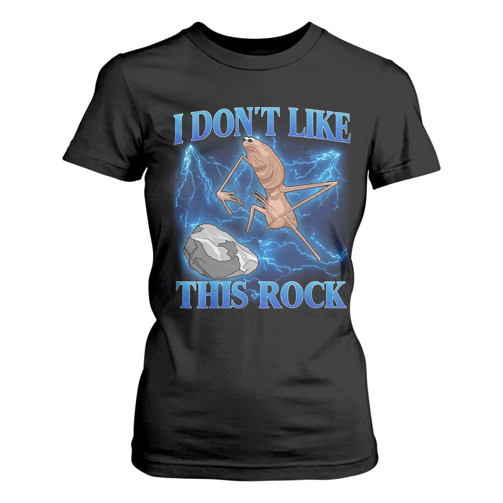 Marcus The Worm Meme T Shirt For Women I Don't Like This Rock Bootleg TS10 Black Print Your Wear