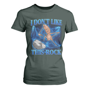Marcus The Worm Meme T Shirt For Women I Don't Like This Rock Bootleg TS10 Dark Forest Green Print Your Wear