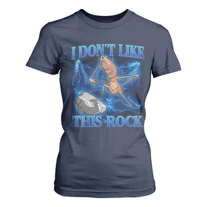 Marcus The Worm Meme T Shirt For Women I Don't Like This Rock Bootleg TS10 Navy Print Your Wear
