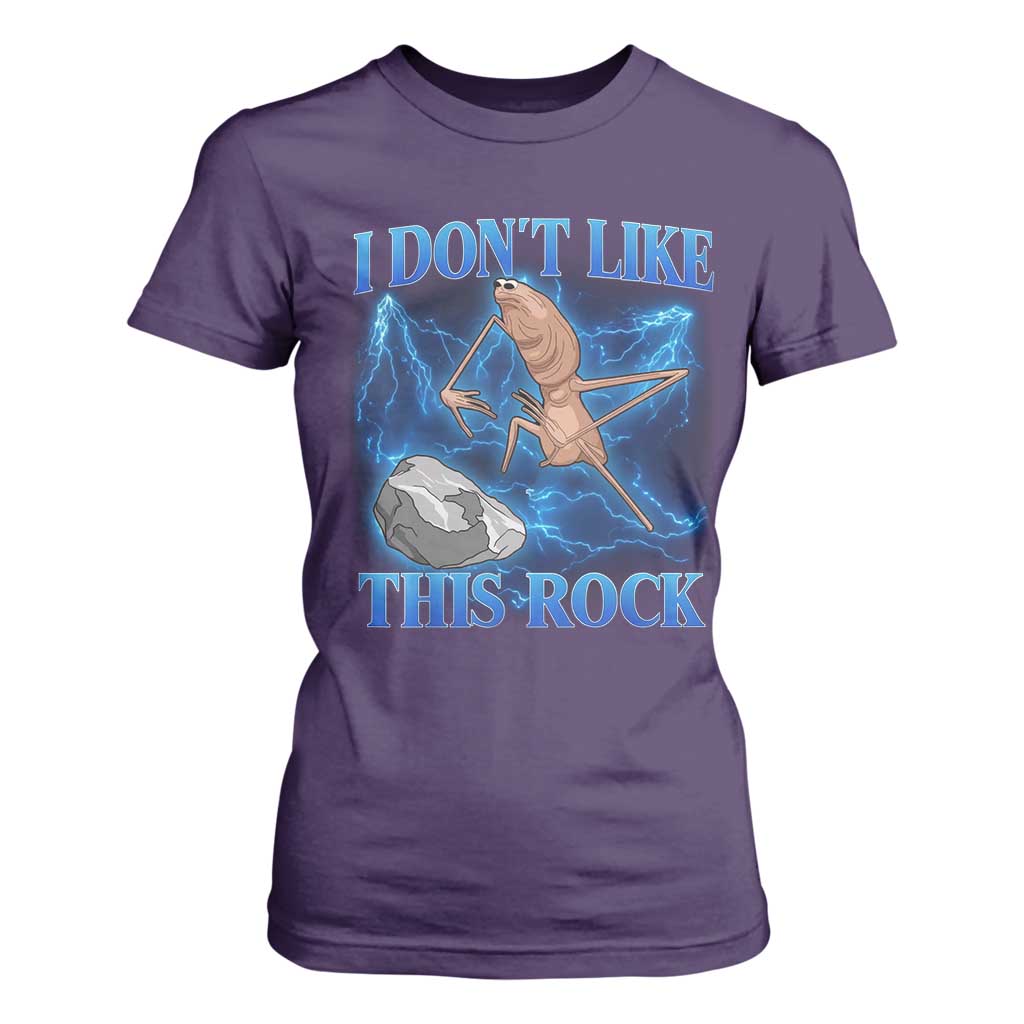 Marcus The Worm Meme T Shirt For Women I Don't Like This Rock Bootleg TS10 Purple Print Your Wear