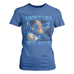 Marcus The Worm Meme T Shirt For Women I Don't Like This Rock Bootleg TS10 Royal Blue Print Your Wear