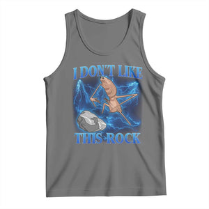 Marcus The Worm Meme Tank Top I Don't Like This Rock Bootleg TS10 Black Heather Print Your Wear