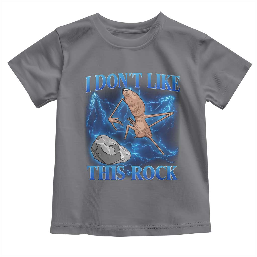Marcus The Worm Meme Toddler T Shirt I Don't Like This Rock Bootleg TS10 Charcoal Print Your Wear