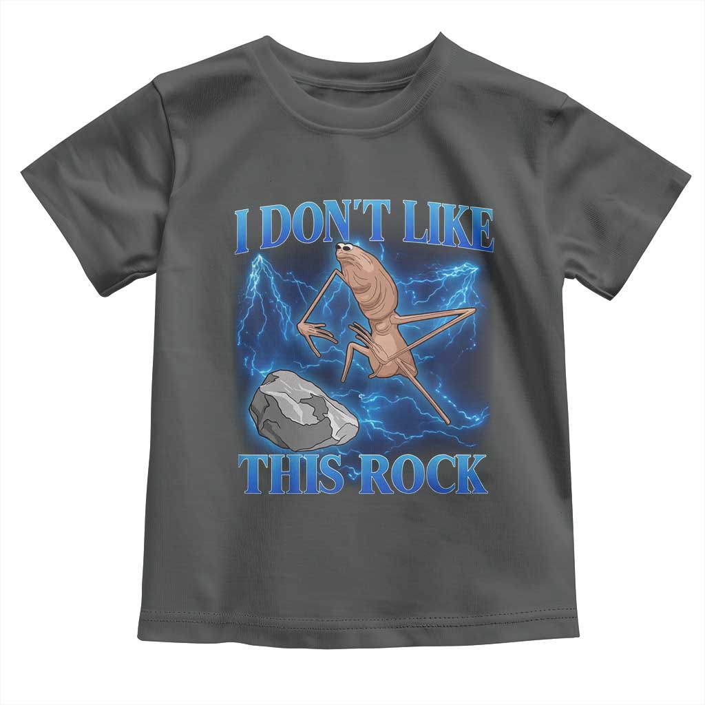 Marcus The Worm Meme Toddler T Shirt I Don't Like This Rock Bootleg TS10 Dark Heather Print Your Wear