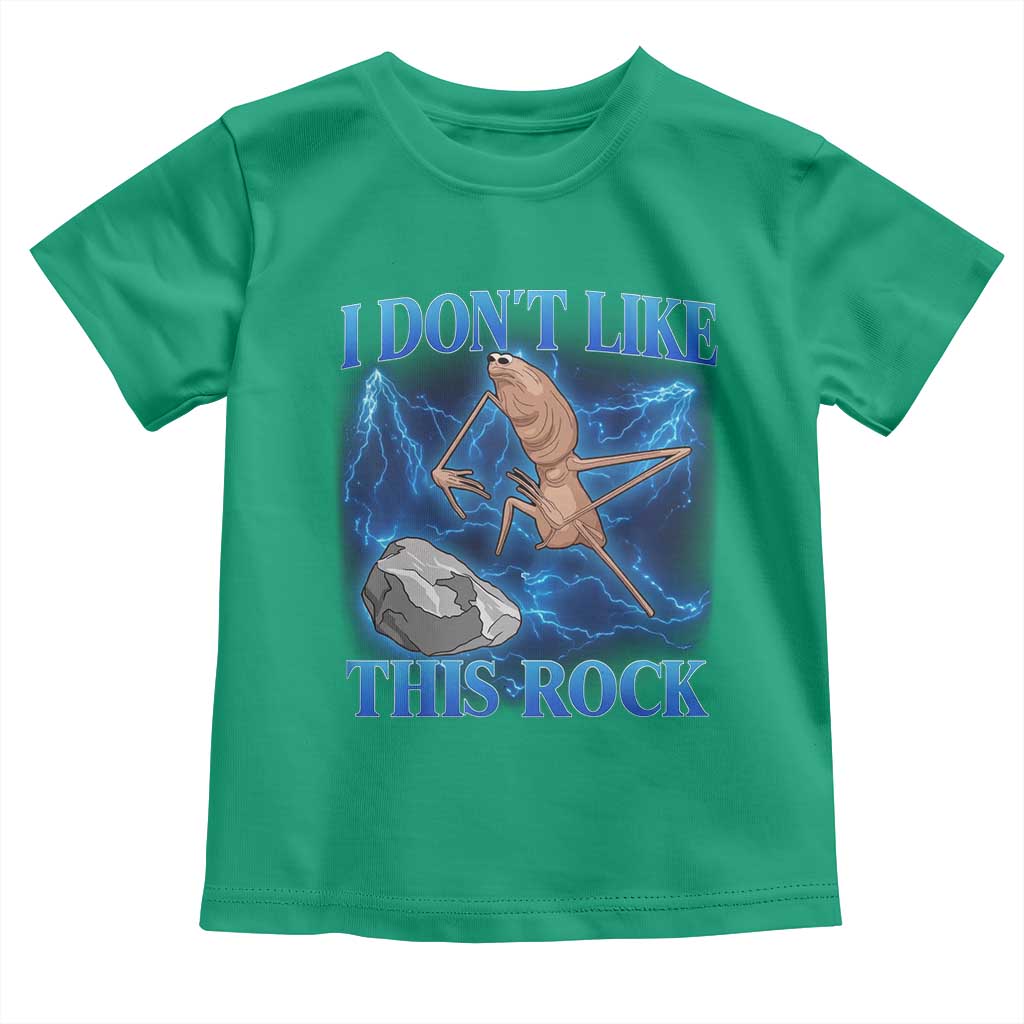 Marcus The Worm Meme Toddler T Shirt I Don't Like This Rock Bootleg TS10 Irish Green Print Your Wear