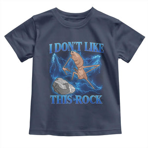 Marcus The Worm Meme Toddler T Shirt I Don't Like This Rock Bootleg TS10 Navy Print Your Wear