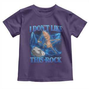 Marcus The Worm Meme Toddler T Shirt I Don't Like This Rock Bootleg TS10 Purple Print Your Wear
