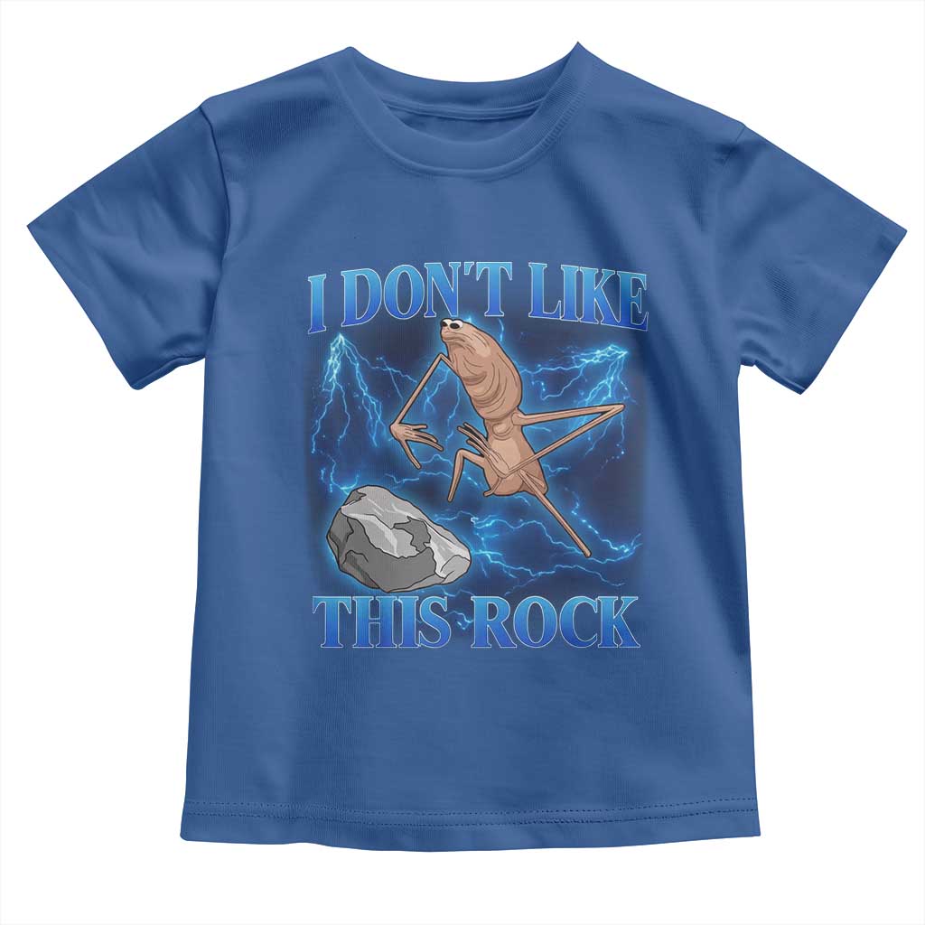 Marcus The Worm Meme Toddler T Shirt I Don't Like This Rock Bootleg TS10 Royal Blue Print Your Wear