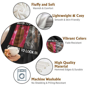 Marcus The Worm Meme Throw Blanket Born To Dilly Dally Forced To Lock In Funny Cute Brainrot TS10 Print Your Wear