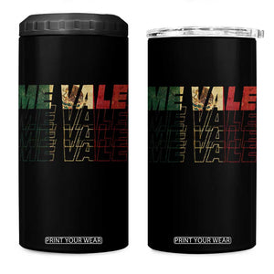 Me Vale Mexican Flag 4 in 1 Can Cooler Tumbler Sarcastic Saying Latino Spanish Slang TS10 One Size: 16 oz Black Print Your Wear