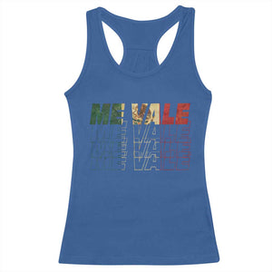 Me Vale Mexican Flag Racerback Tank Top Sarcastic Saying Latino Spanish Slang TS10 Royal Blue Print Your Wear