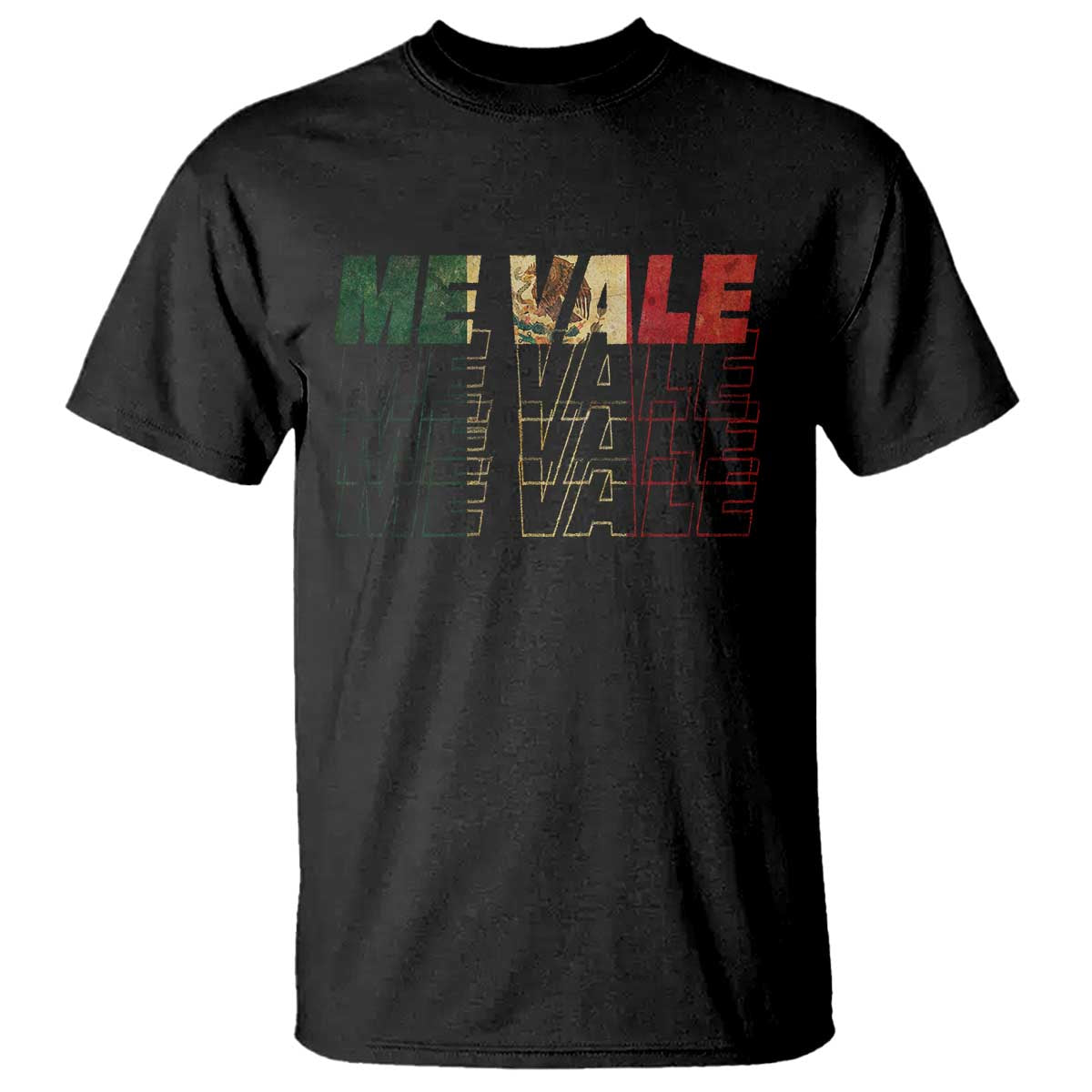 Me Vale Mexican Flag T Shirt Sarcastic Saying Latino Spanish Slang TS10 Black Print Your Wear