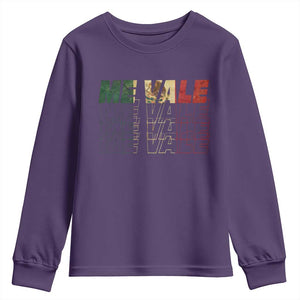 Me Vale Mexican Flag Youth Sweatshirt Sarcastic Saying Latino Spanish Slang TS10 Purple Print Your Wear