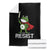 Resist Frog With Sword Throw Blanket No Kings Portland Protest TS10 Black Print Your Wear