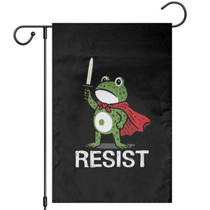 Resist Frog With Sword Garden Flag No Kings Portland Protest TS10 Black Print Your Wear