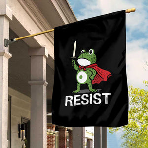 Resist Frog With Sword Garden Flag No Kings Portland Protest TS10 Print Your Wear