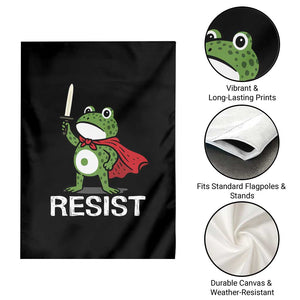 Resist Frog With Sword Garden Flag No Kings Portland Protest TS10 Print Your Wear