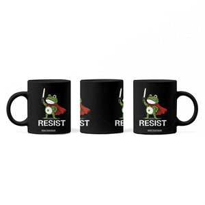 Resist Frog With Sword Coffee Mug No Kings Portland Protest TS10 Print Your Wear