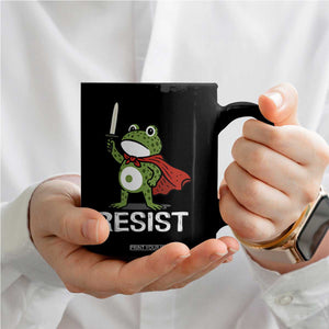 Resist Frog With Sword Coffee Mug No Kings Portland Protest TS10 Print Your Wear